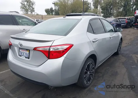 2016 Toyota Corolla S Plus from USA, damaged, VIN 5YFBURHE1GP403244